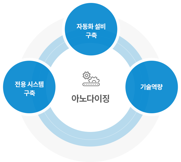 아노다이징 제작, 경험, 개발 이미지